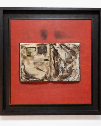 Bernard Aubertin Livre Brulé 60x60  archivio