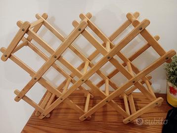 portabottiglie in legno