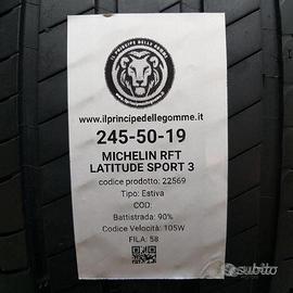 2 gomme 245 50 19 michelin rft a22569