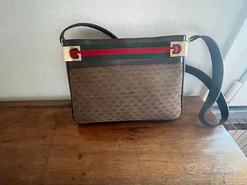 vecchia borsa Gucci vintage pelle marrone