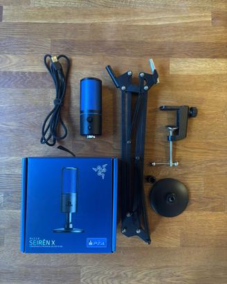 Razer Seiren X PS Edition + Asta Regolabile