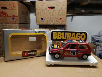 MODELLO AUTO FIAT UNO 4 ROMBI BURAGO NO MEBETOYS