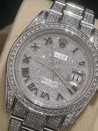 Rolex datejust 126300 iced out full diamond natura