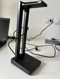 Supporto Cuffie RGB Havit con Hub USB e Jack 3.5