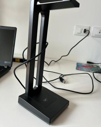 Supporto Cuffie RGB Havit con Hub USB e Jack 3.5