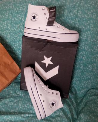 Converse All Star, platform,in pelle,39