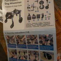 carrello per cani (sedia a rotelle) nuovo