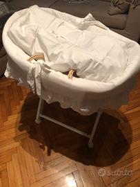 Cesto porta bebè Nanan con supporto a rotelle