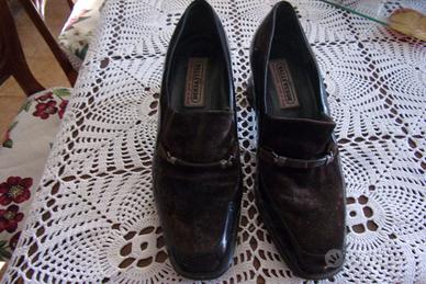 Scarpe Valleverde n.37 vernice  camoscio con tacco