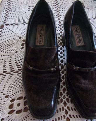 Scarpe Valleverde n.37 vernice  camoscio con tacco