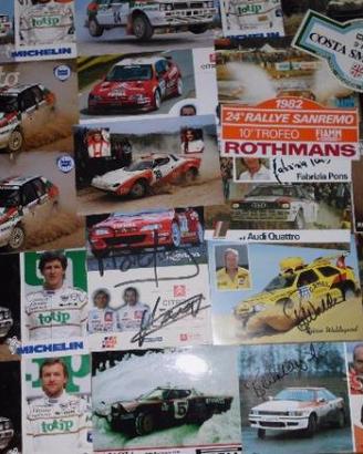 C E R C O cartoline rally e adesivi rallye f1