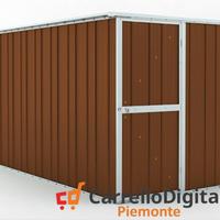 Deposito attrezzi giardino 175x307 legno scuro