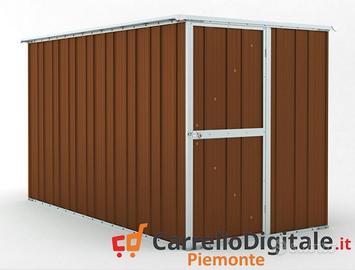 Deposito attrezzi giardino 175x307 legno scuro