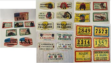 28 adesivi vari USA anni '70