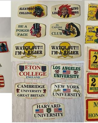 28 adesivi vari USA anni '70