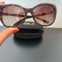 Occhiali da sole polaroid tartarugati