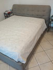 Letto contenitore matrimoniale e materasso 