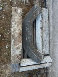 Rivestimento camino vintage effetto graniglia