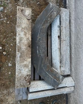 Rivestimento camino vintage effetto graniglia