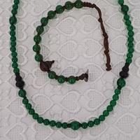 Collana e bracciale in giada verde Tamashii