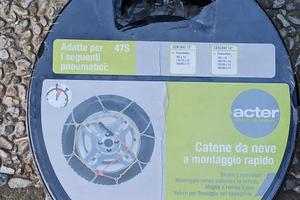 Catene da neve Acter 47S nuove sigillate