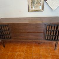 mobile legno con giradischi