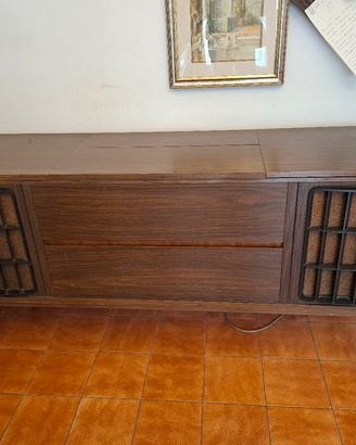 mobile legno con giradischi