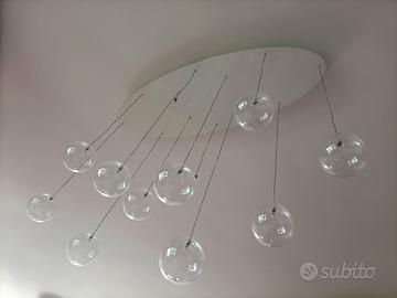 lampadario 12 sfere dimmer luci G4 desing