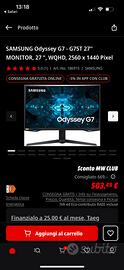 Monitor gaming g7 odyssey