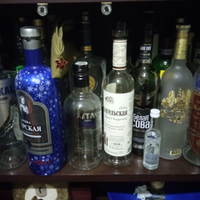 Bottiglie vuote vodka