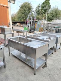 lavatoio con sgocciolatoio e doccetta usato