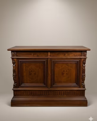 Camera da letto antica rinascimentale completa 8pe