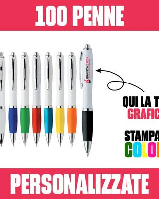 100 PENNE PERSONALIZZATE - AMALFI REFIL NERO