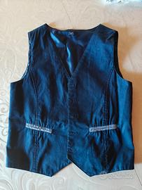 Gilet bambino blu