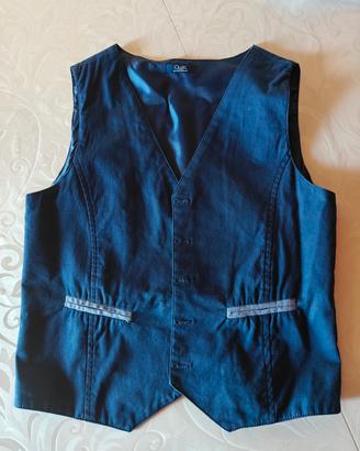 Gilet bambino blu