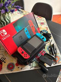 NIntendo Switch V2 + accessori + scatola