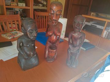 statue di legno africane