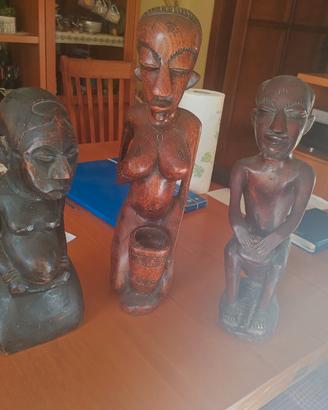 statue di legno africane