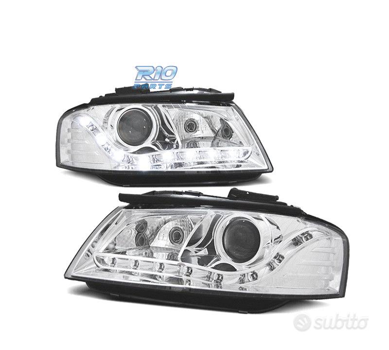 Subito - RICAMBI DIECI - FARI PER AUDI A3 8P CON FONDO CROMATO E LUCE ...