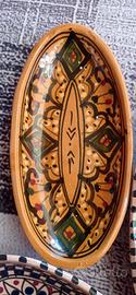 Piatto ovale ceramica Tunisia.