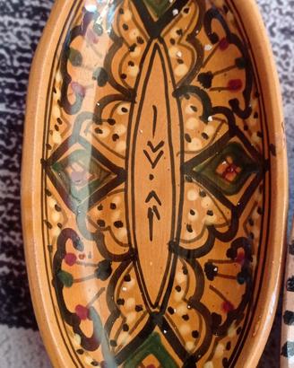 Piatto ovale ceramica Tunisia.