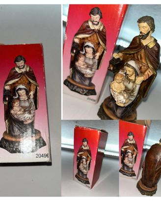 Statuetta Religiosa in Resina "La Sacra Famiglia"