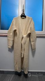 Cardigan lungo a coste Zara S/M