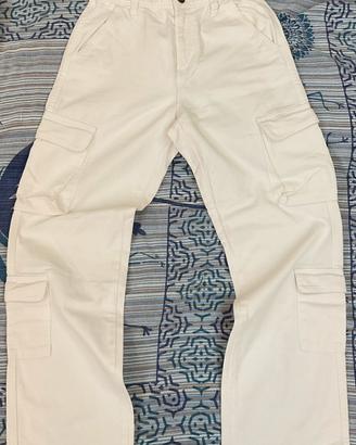 Jeans Cargo Bianchi Stradivarius - Taglia 36 (EU)