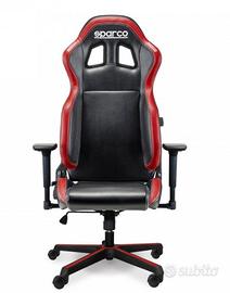 SEDIA DA UFFICIO SPARCO REGOLABILE IN PELLE  