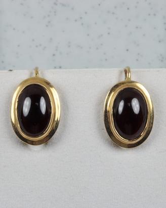 Orecchini in oro e granate