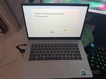 Pc hp chromebook e tablet samsung a9+