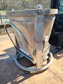 Tramoggia, benna in alluminio per cemento