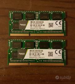 16gb ram ddr3 2x8gb sodimm per notebook