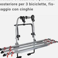 pedana ribaltabile porta 3 bici posteriore 